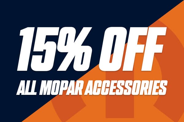 15% Off Mopar Accessories