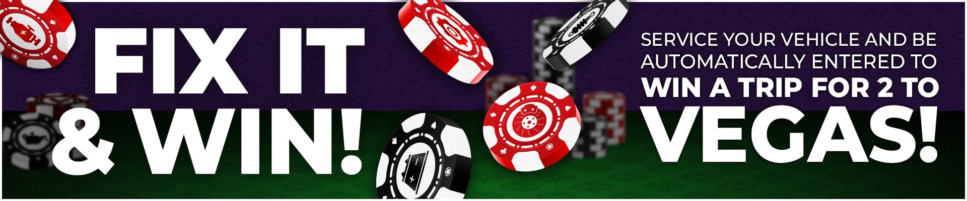 "Road Ready Tires at Cost" banner featuring tire image and price match guarantee logo.